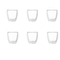 Double wall Transparent Tumbler Glasses - east2cart.uk
