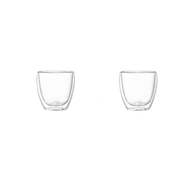 Double wall Transparent Tumbler Glasses - east2cart.uk