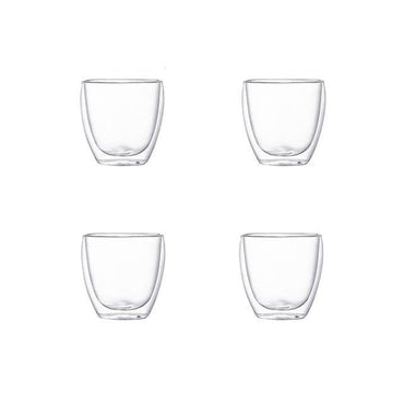 Double wall Transparent Tumbler Glasses - east2cart.uk