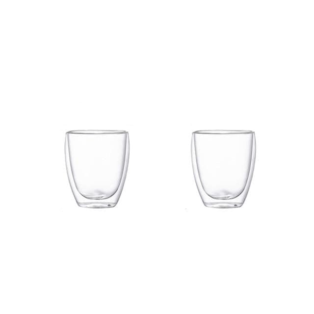 Double wall Transparent Tumbler Glasses - east2cart.uk