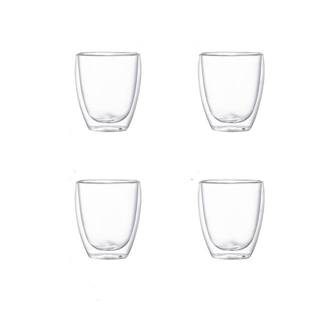 Double wall Transparent Tumbler Glasses - east2cart.uk