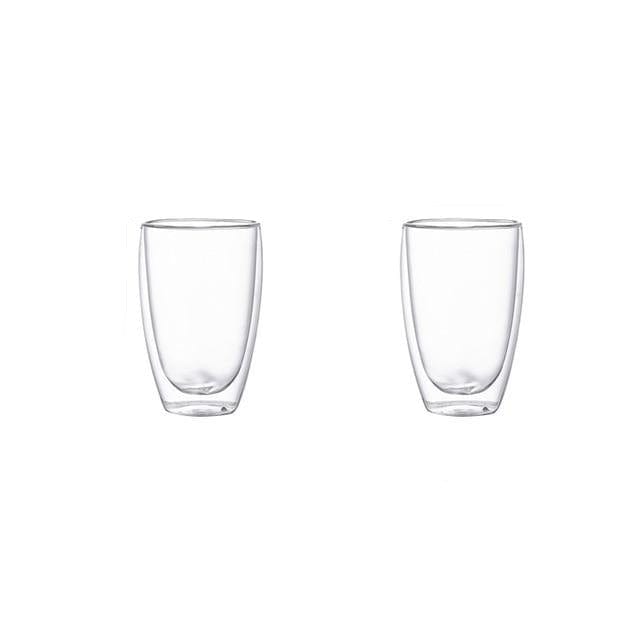 Double wall Transparent Tumbler Glasses - east2cart.uk