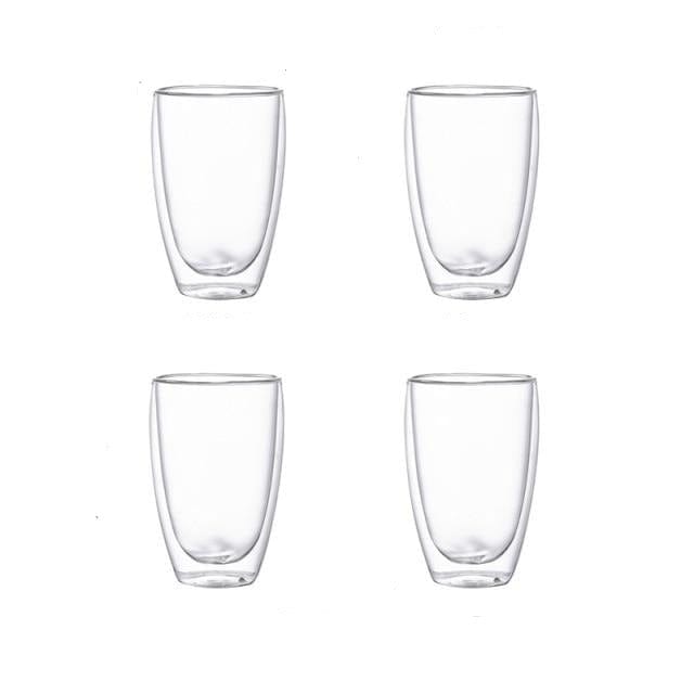 Double wall Transparent Tumbler Glasses - east2cart.uk