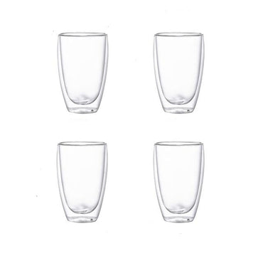 Double wall Transparent Tumbler Glasses - east2cart.uk