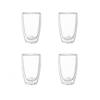 Double wall Transparent Tumbler Glasses - east2cart.uk