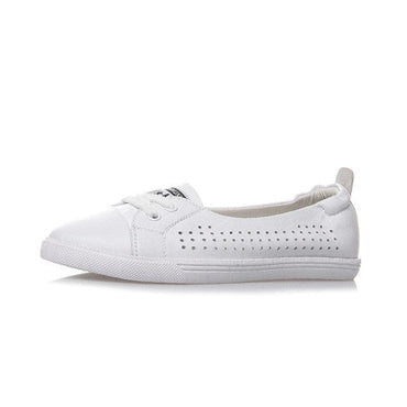 Ladies White Flat Shoe