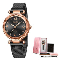 SUNKTA Women Watches Women Dress Fashion Gifts Clocks Luxury Brand Quartz Ceramics Bracelet Wrist Watches For Women Montre Femme - east2cart.uk