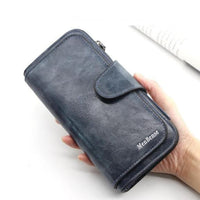 Women's wallet made of leather Wallets Three fold VINTAGE Womens purses mobile phone Purse Female Coin Purse Carteira Feminina - east2cart.uk