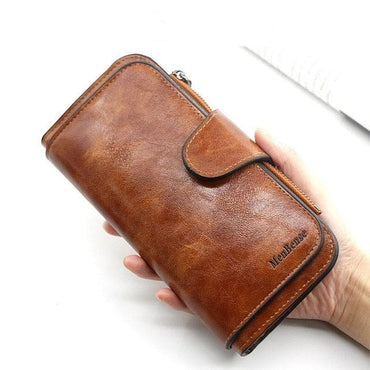 Women's wallet made of leather Wallets Three fold VINTAGE Womens purses mobile phone Purse Female Coin Purse Carteira Feminina - east2cart.uk