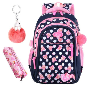 Girls Stars Print Cute Backpack - east2cart.uk