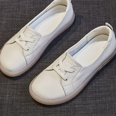 PU Leather Casual Ladies Trainers