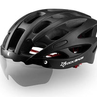 ROCKBROS Bicycle Helmet Men EPS Integrally-molded Breathable Cycling Helmet Men Women Goggles Lens Aero MTB Road Bike Helmet - east2cart.uk