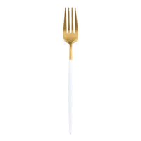 White Gold Dinnerware Cutlery Set - east2cart.uk