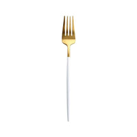 White Gold Dinnerware Cutlery Set - east2cart.uk