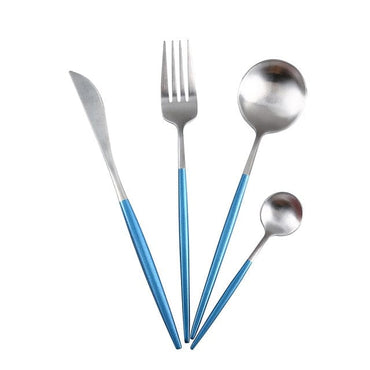 White Gold Dinnerware Cutlery Set - east2cart.uk