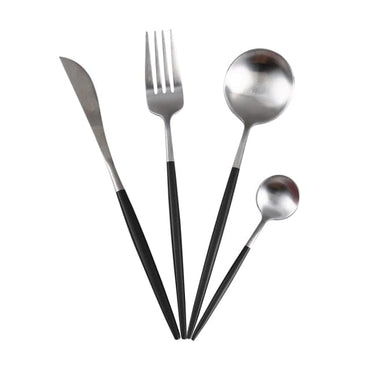 White Gold Dinnerware Cutlery Set - east2cart.uk