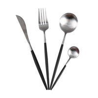 White Gold Dinnerware Cutlery Set - east2cart.uk