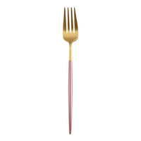 Pink Gold Western Tableware Steak Knife Fork Coffee Spoon Teaspoon Steel Cutlery Set Stainless Steel Home Dinner Dinnerware Set - east2cart.uk