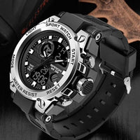 SANDA Top Luxury Watches Men Military Army Mens Watch Waterproof Sport Wristwatch Dual Display Watch Male Relogio Masculino - east2cart.uk