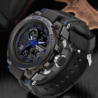 SANDA Top Luxury Watches Men Military Army Mens Watch Waterproof Sport Wristwatch Dual Display Watch Male Relogio Masculino - east2cart.uk