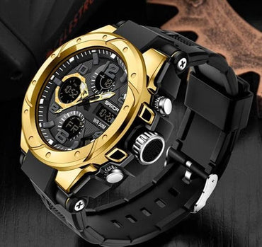 SANDA Top Luxury Watches Men Military Army Mens Watch Waterproof Sport Wristwatch Dual Display Watch Male Relogio Masculino - east2cart.uk