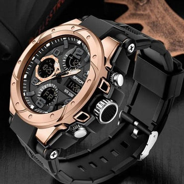 SANDA Top Luxury Watches Men Military Army Mens Watch Waterproof Sport Wristwatch Dual Display Watch Male Relogio Masculino - east2cart.uk