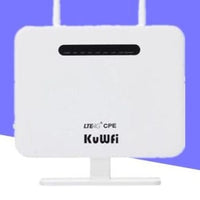 KuWFi Unlocked 4G LTE Router 300Mbps Wireless CPE Router&Wireless Modem AP LTE Router With SIM Card Solt 2*5Dbi External Antenna - east2cart.uk
