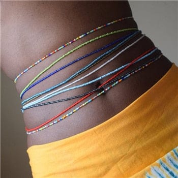 10pcs/set Colourful Handmade Belly Beads Chain - east2cart.uk