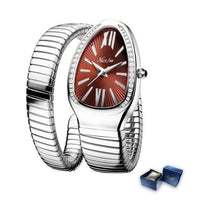 MISSFOX Women's Watches Snake Shape Luxury Wrist Watch For Women Steel Unique Gold Quartz Ladies Watch Clock Relogio Feminino - east2cart.uk