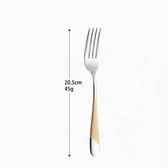 Stainless Steel Gold Plated Cutlery Dinnerware Set