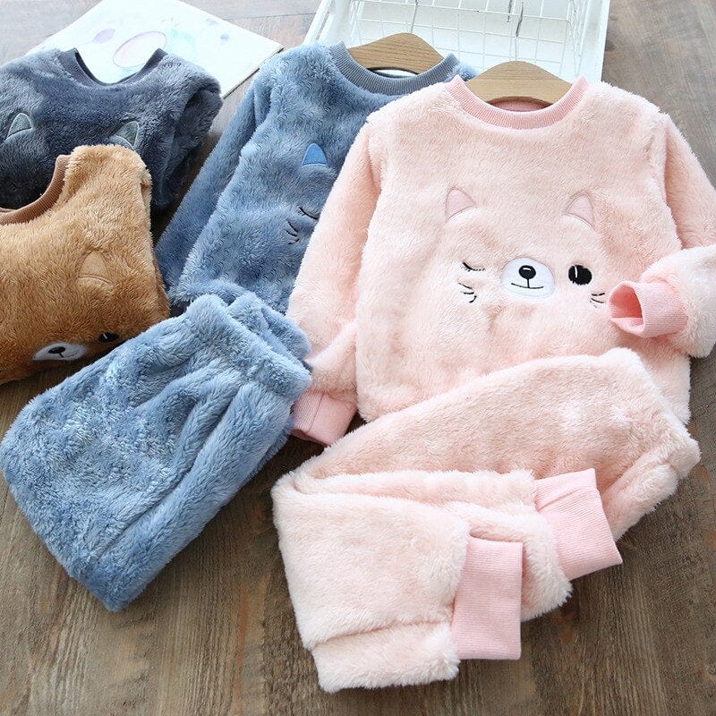 Girls Winter Warm Pyjamas