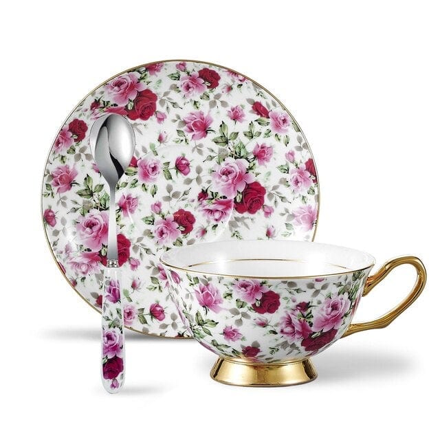 Gold Stripe Bone China Afternoon Tea Set