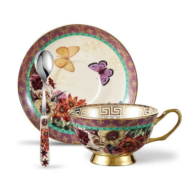 Gold Stripe Bone China Afternoon Tea Set