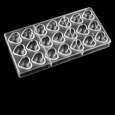 Heart Shape Polycarbonate Chocolate Mold , - east2cart.uk