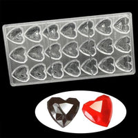 Heart Shape Polycarbonate Chocolate Mold , - east2cart.uk