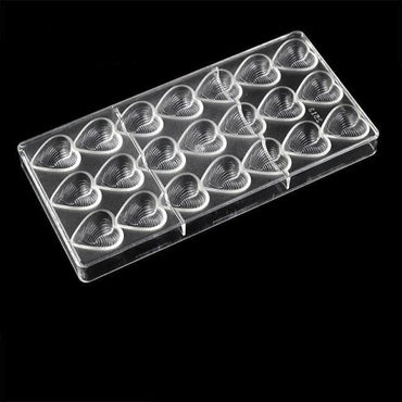 Heart Shape Polycarbonate Chocolate Mold , - east2cart.uk