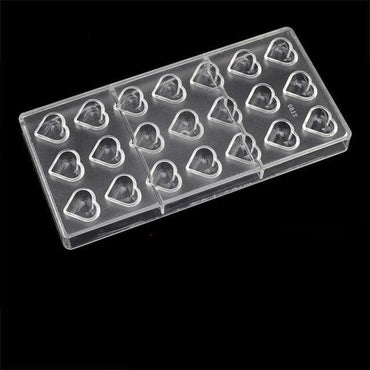 Heart Shape Polycarbonate Chocolate Mold , - east2cart.uk