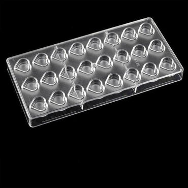 Heart Shape Polycarbonate Chocolate Mold , - east2cart.uk