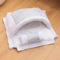 Pet Lounger for Cat Bed Removable Sleeping Bag Hammock Wooden Winter Warm kitten Cats House Pets Beds Small Dogs Sofa Mat suppli - east2cart.uk