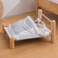 Pet Lounger for Cat Bed Removable Sleeping Bag Hammock Wooden Winter Warm kitten Cats House Pets Beds Small Dogs Sofa Mat suppli - east2cart.uk