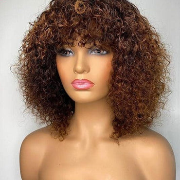 Jerry Curly Human Hair Wig - east2cart.uk