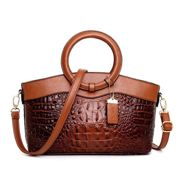 Women Luxury Handbags Women Bags Designer Crossbody Bags Female Crocodile Leather Handbag Ladies Shoulder Bag Tote Retro Handbag - east2cart.uk