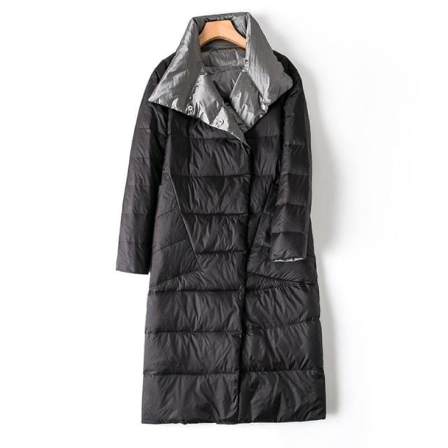 Ladies Double Sided Long Winter Jacket