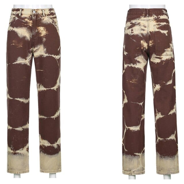 Tie Dye Casual Denim Jeans - east2cart.uk