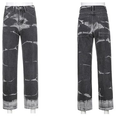 Tie Dye Casual Denim Jeans - east2cart.uk