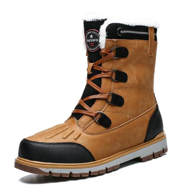 Men's Outdoor Faux Fur Lined Winter Boots