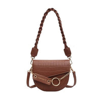 Ladies Luxury Brand Saddle Bags Handbag