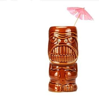 Ceramic Cocktail Tiki Tumblers -Hawaiian Party Barware - east2cart.uk