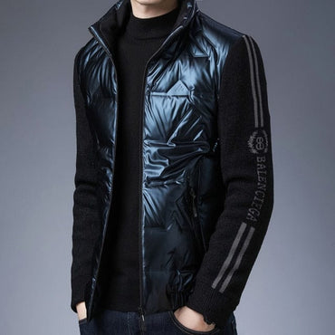 Shiny Bubble Luxury Men's Down Winter Jacket