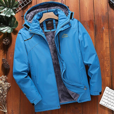 Waterproof Hooded Windbreaker Warm Coat